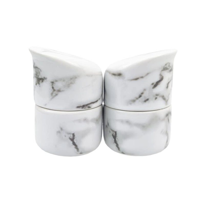 MASSJOY Nordic Creative Toothpick Holder Toothpick Box, Ceramic Home Living Room Cotton Swab Storage Tank, Marbled Toothpick Bucket. - Image 3